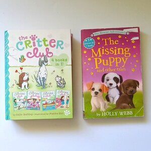 The Critter Club 4 books in 1 and The Missing Puppy 3 books in 1 Children's Book